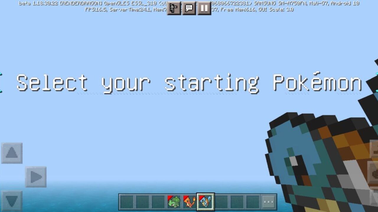 Start from Pixelmon Mod for Minecraft PE