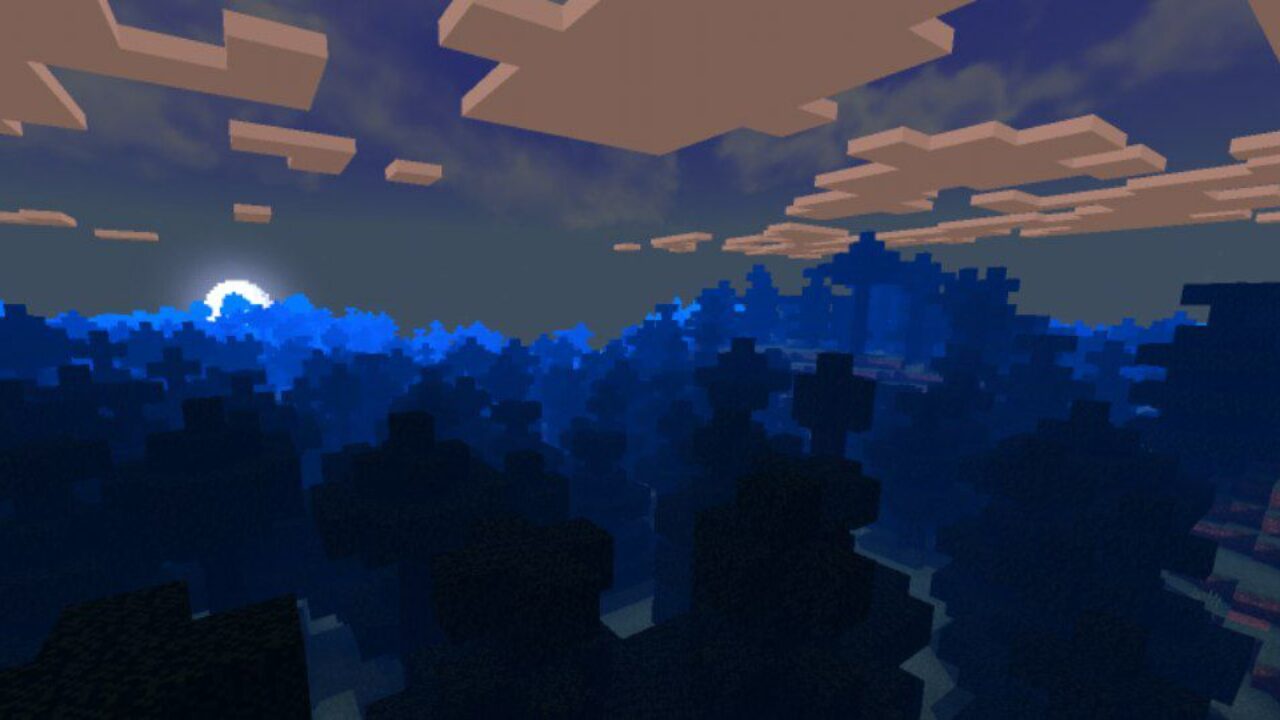 Sunset from KUDA Shader for Minecraft PE