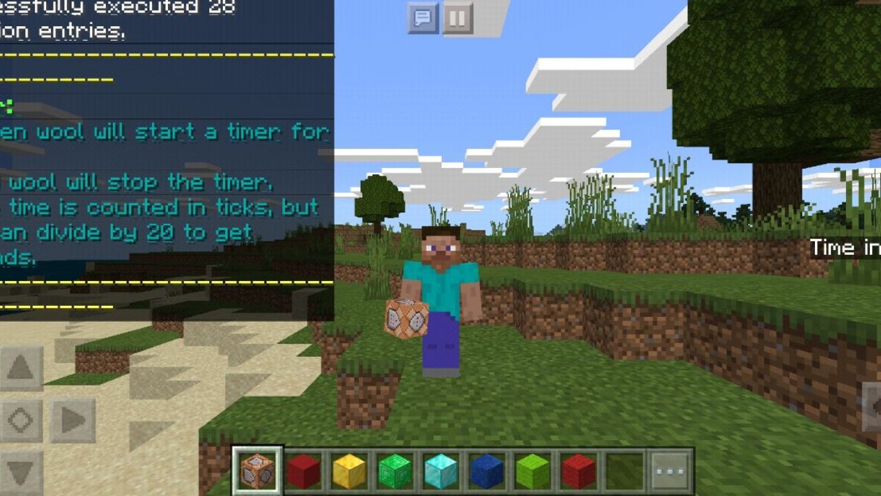 Timer from Parkour Mod for Minecraft PE