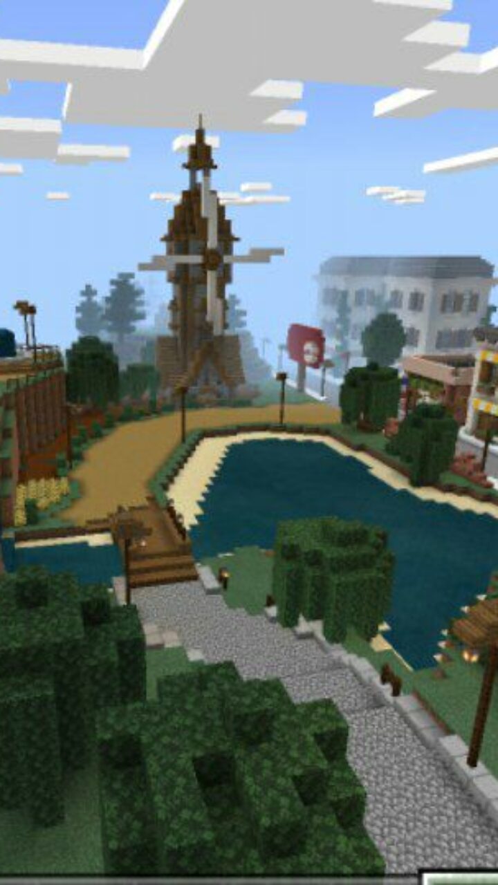 Top View from Pokemon Map for Minecraft PE