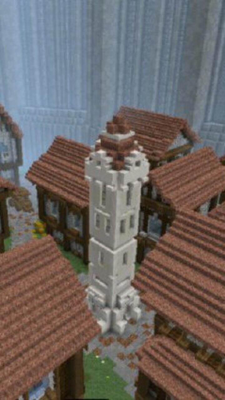 Town from Attack on Titan Map for Minecraft PE