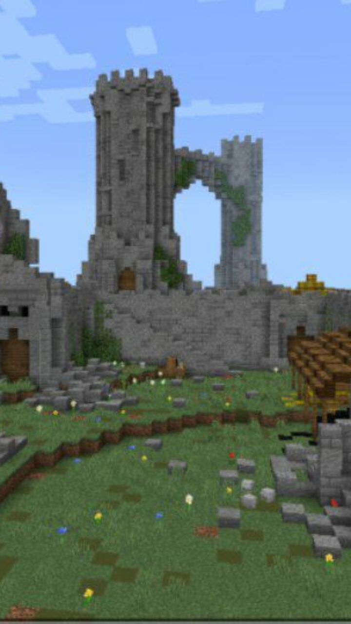 Utgard Town from Attack on Titan Map for Minecraft PE