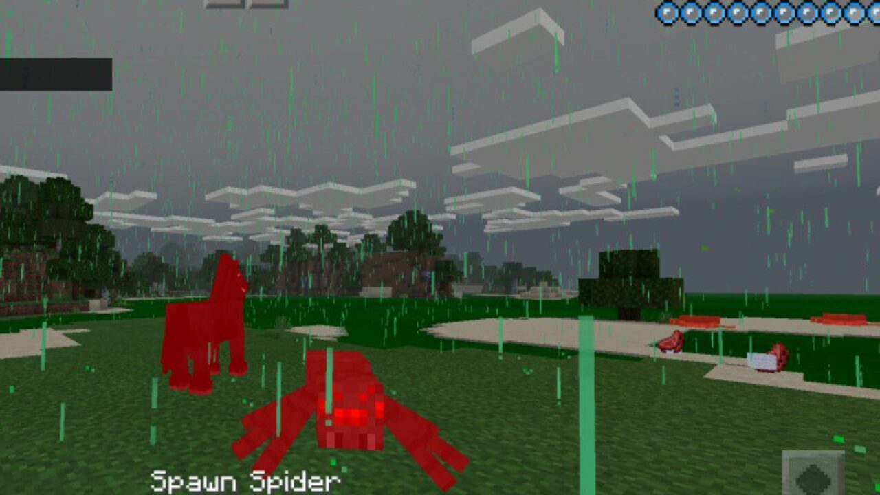 Acid Rain from Rain Mod for Minecraft PE