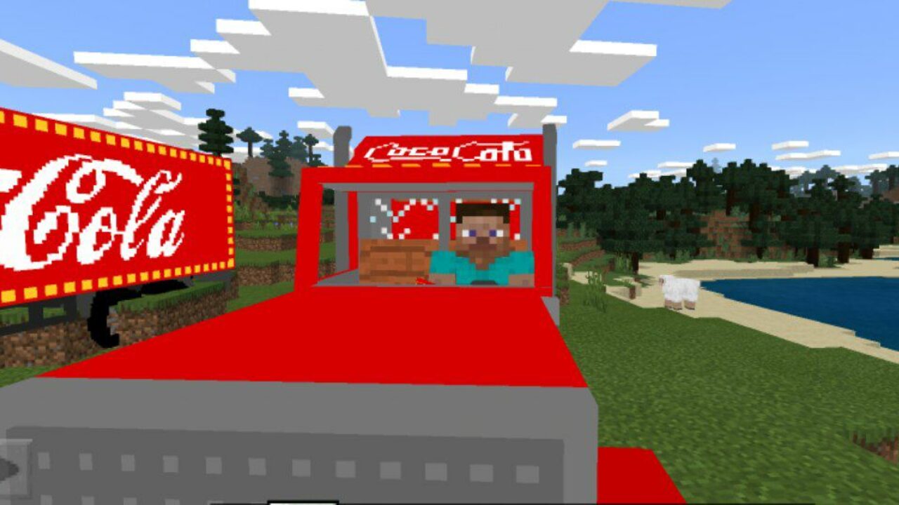 Coca Cola Truck from Truck Mod for Minecraft PE