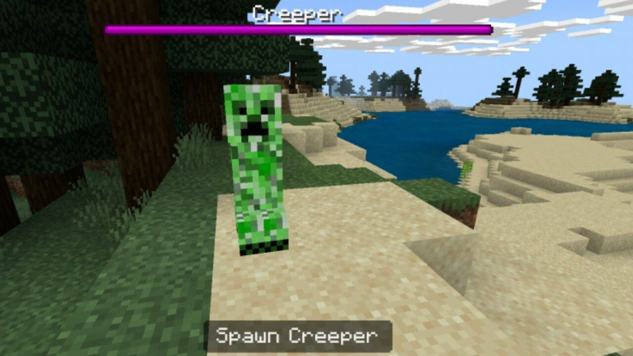 Creeper from Health Bar Mod for Minecraft PE