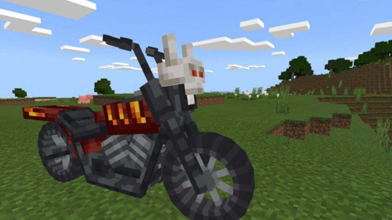 Demon Bike from Motorcycle Mod for Minecraft PE