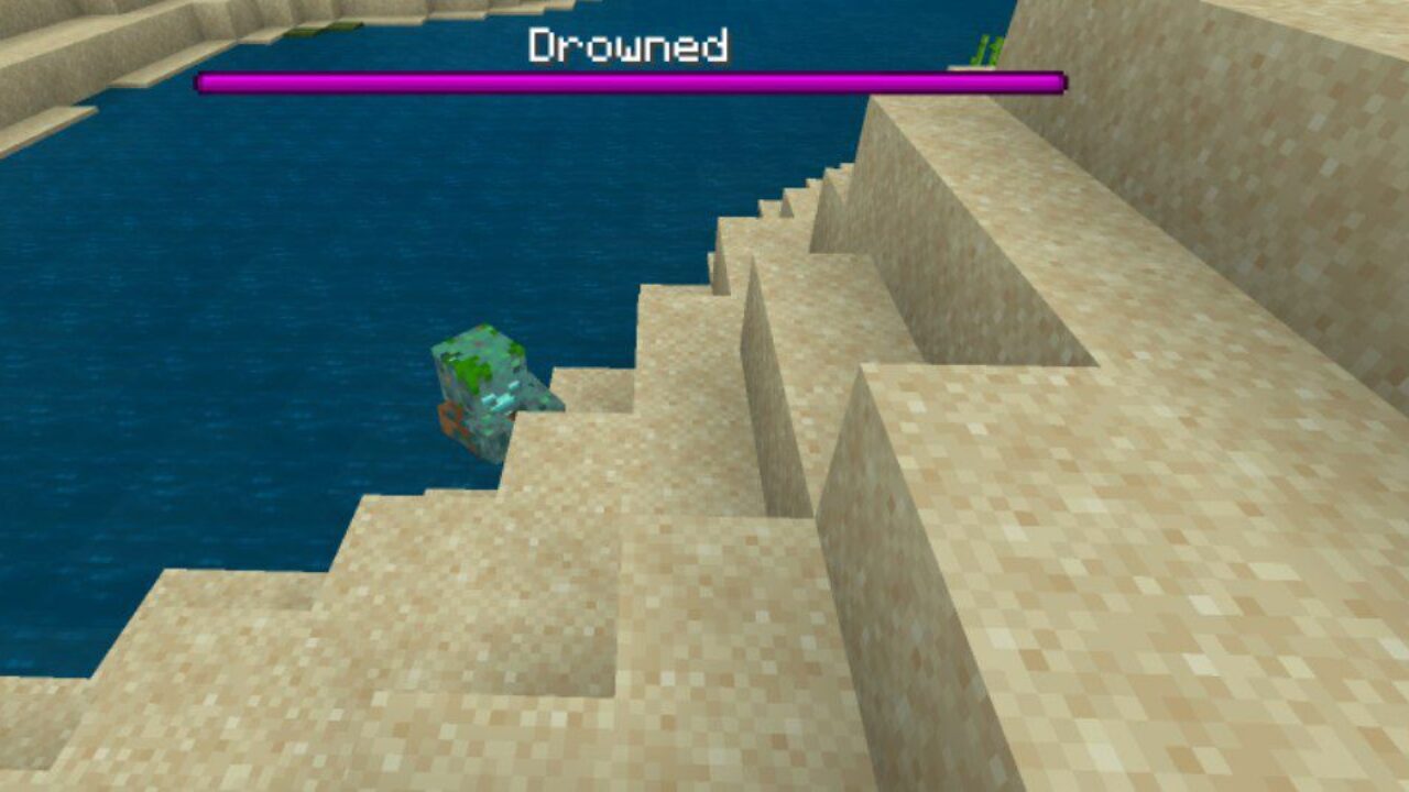 Drowned from Health Bar Mod for Minecraft PE