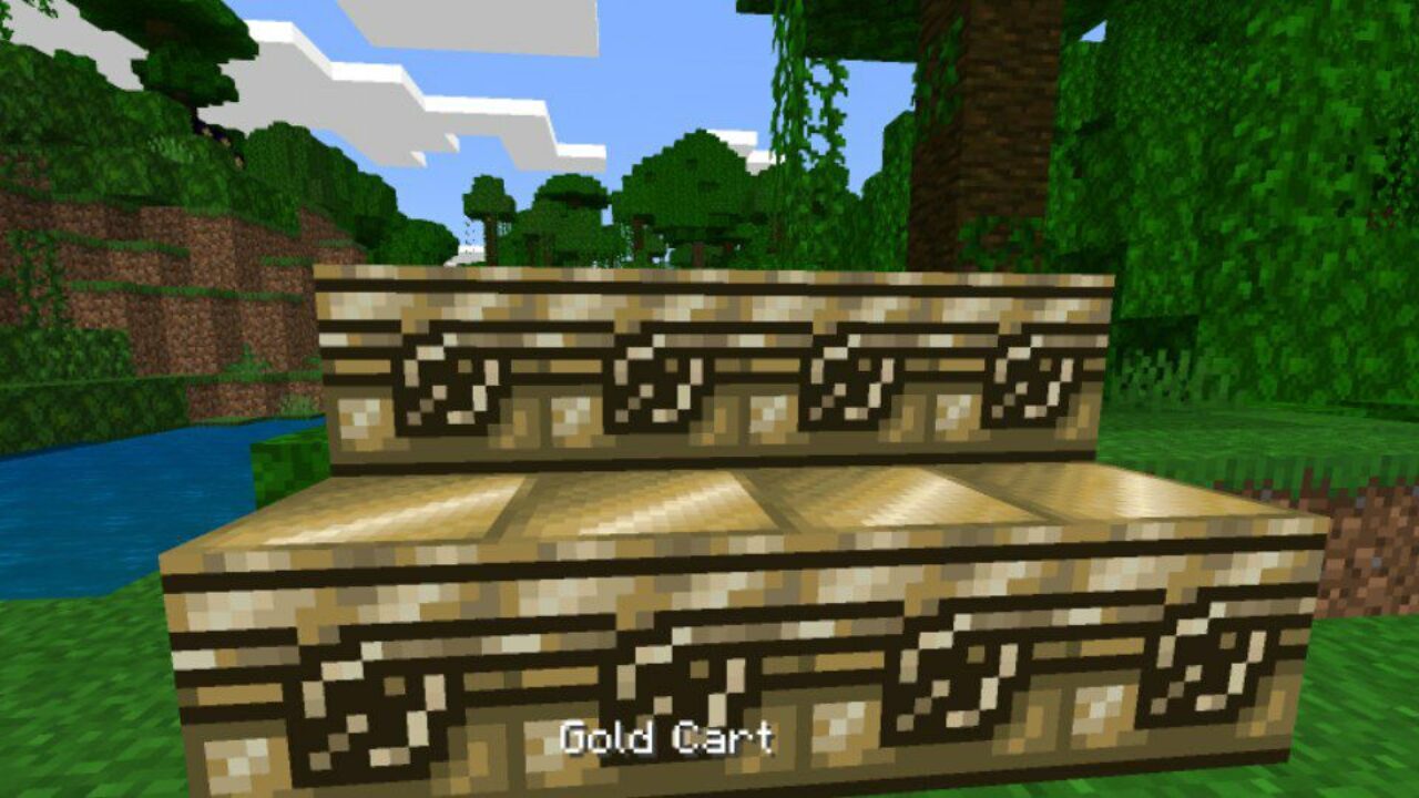 Gold Cart from Chisel and Bits Mod for Minecraft PE