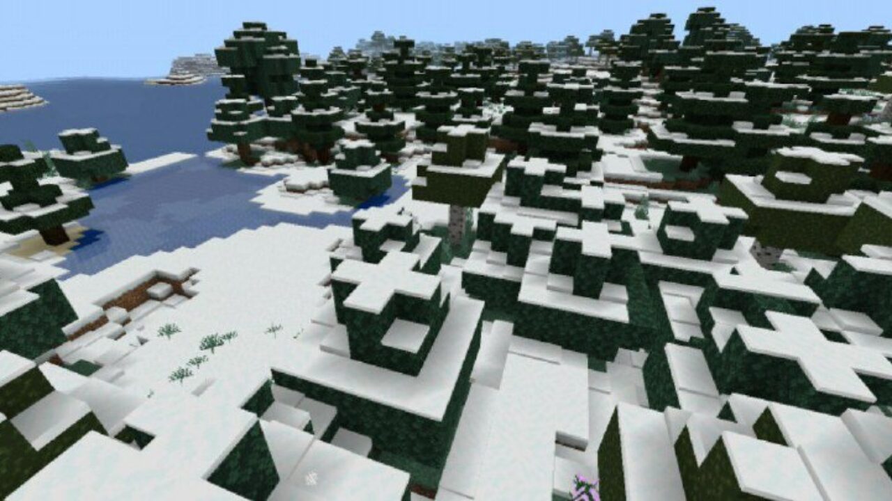 Infinite Biome from Cold Mod for Minecraft PE