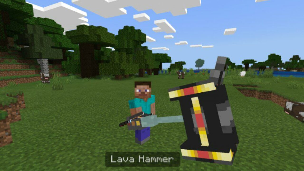 Lava Hammer from Hammer Mod for Minecraft PE