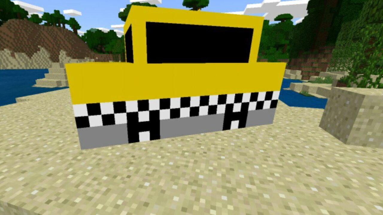 Mine Taxi from Taxi Mod for Minecraft PE