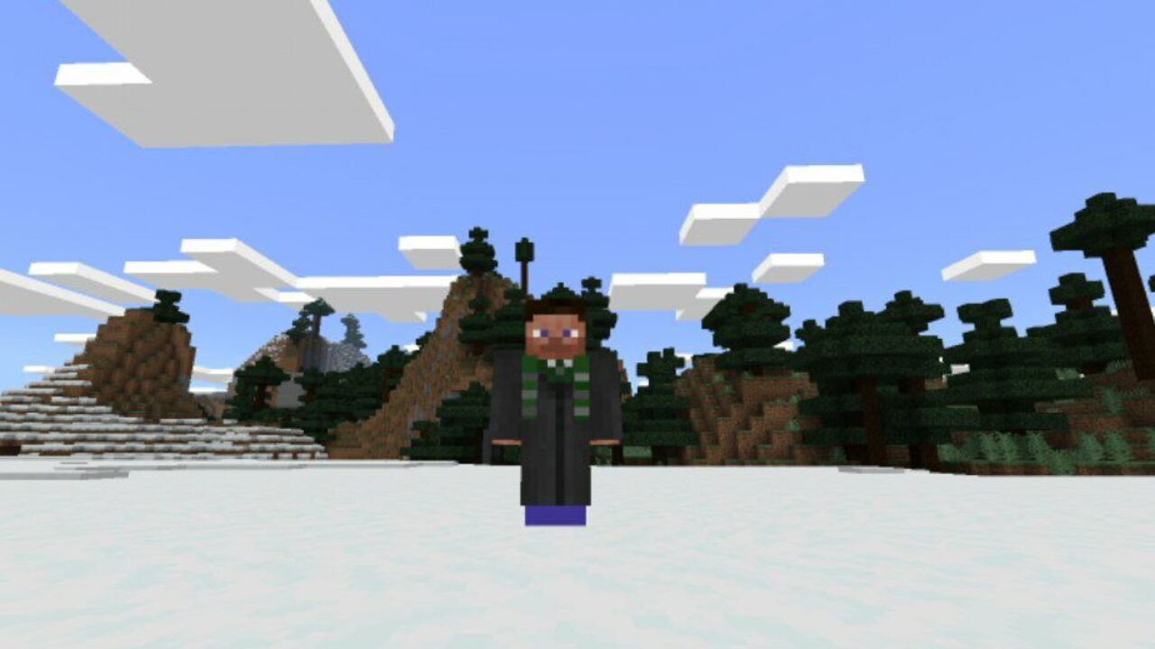 Slytherin Robe from Harry Potter Mod for Minecraft PE