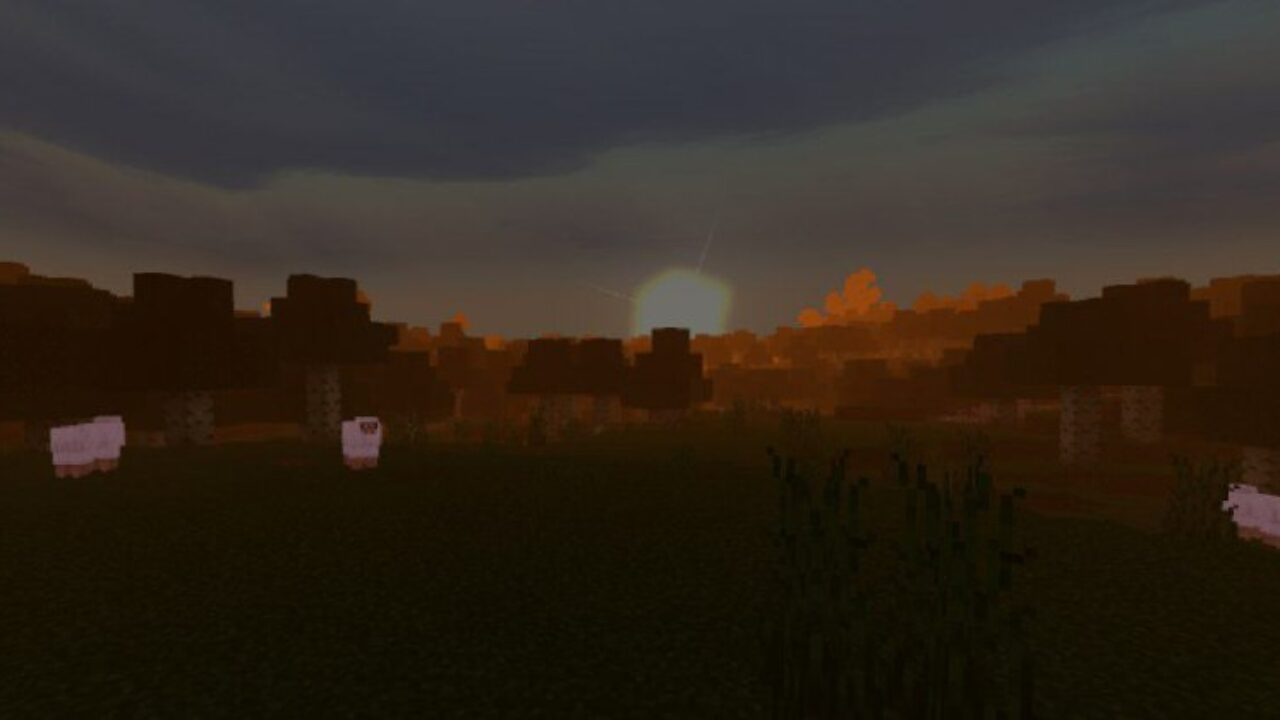 Sunset Fog from Fog Mod for Minecraft PE