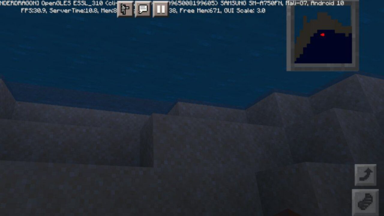 Underwater from Minimap Mod for Minecraft PE