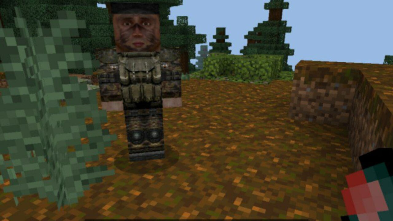 NPC from Stalker Guns Mod for Minecraft PE