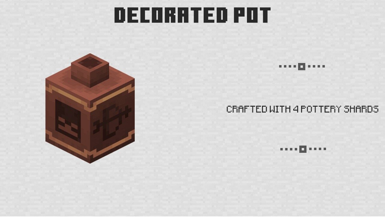 Decorated Pot from Minecraft PE 1.20