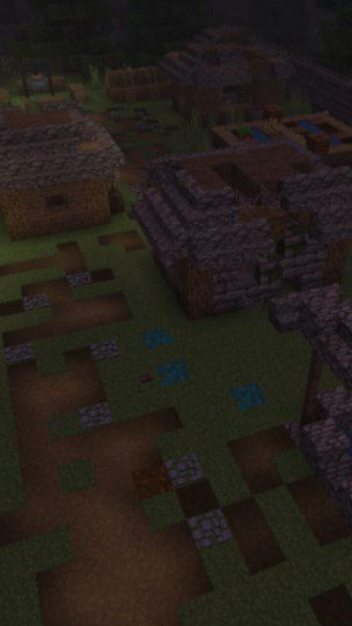 Abandoned Village from Haunted House Map for Minecraft PE