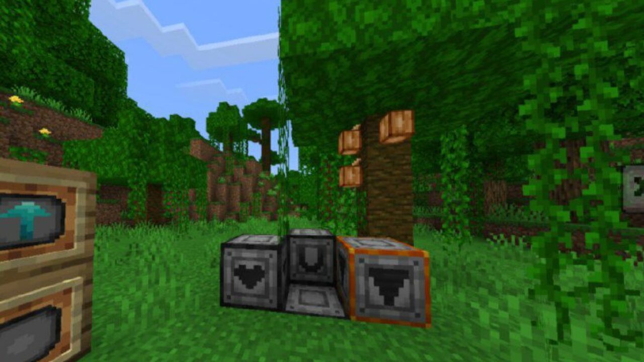 Blocks from Black Hole Mod for Minecraft PE