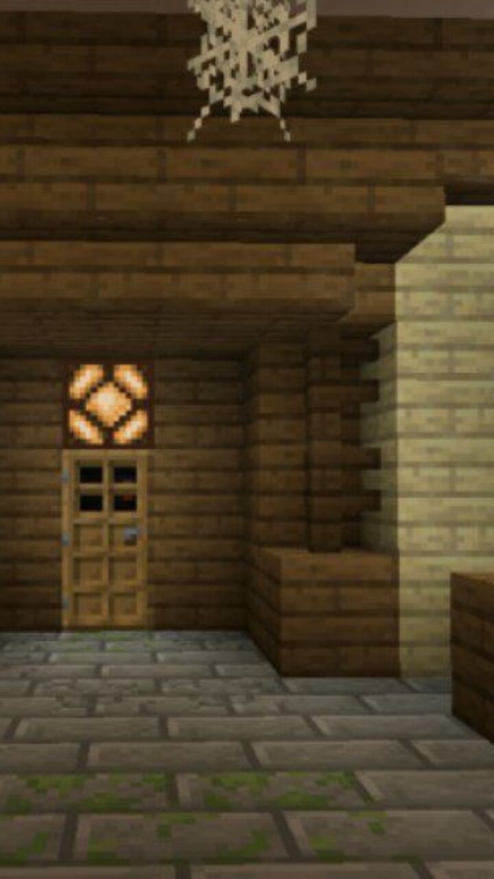 Entrance from House Trap Map for Minecraft PE