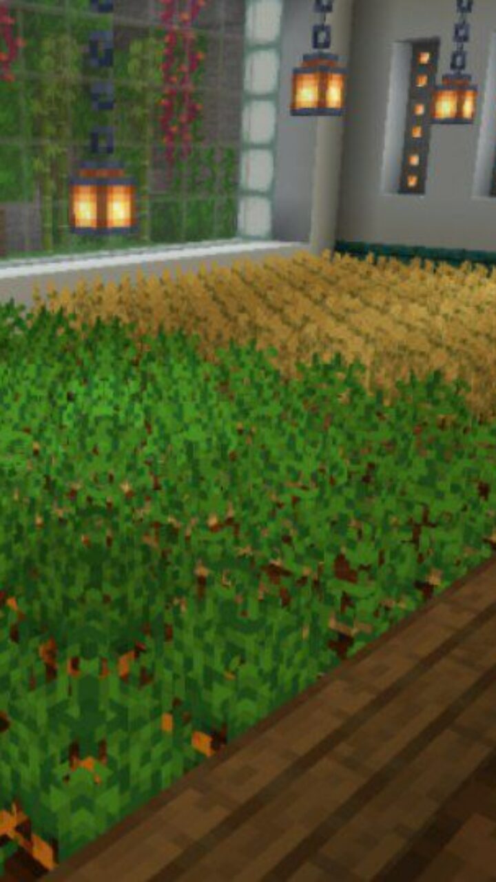 Greenhouse from Secret Base Mod for Minecraft PE