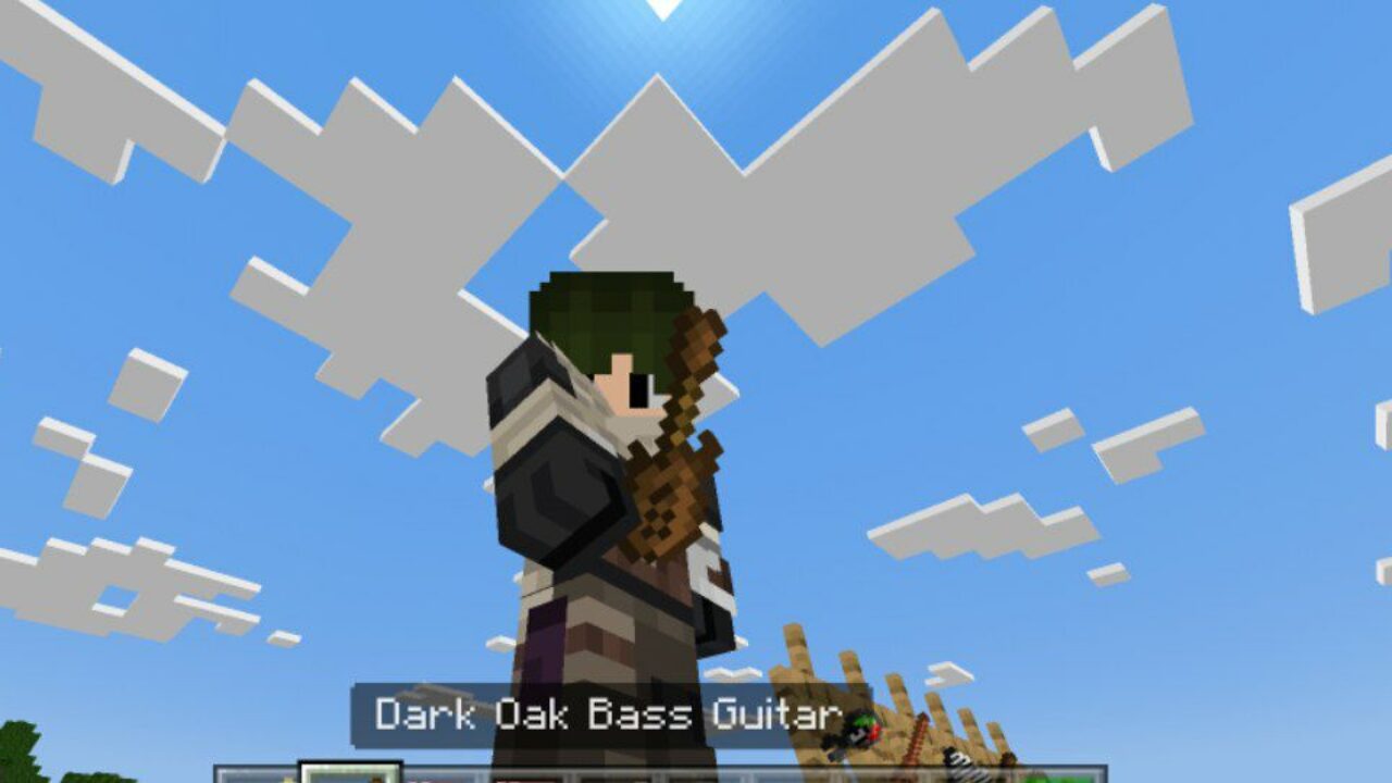 Guitar from Vanilla Instruments Mod for Minecraft PE