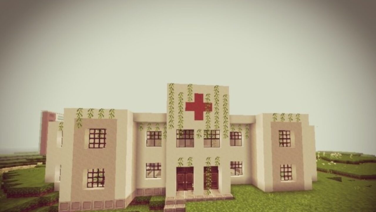 Hospital from Post-Apocalyptic Structures for Minecraft PE