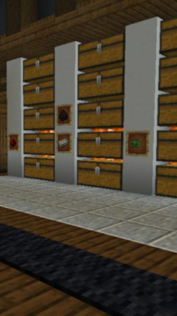 Inside from Secret Base Mod for Minecraft PE