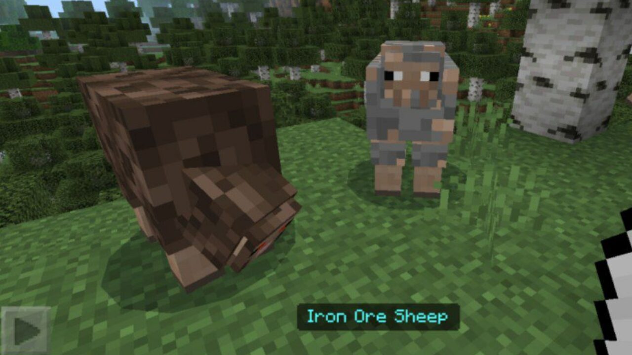 Iron Ore from Sheeps Mod for Minecraft PE