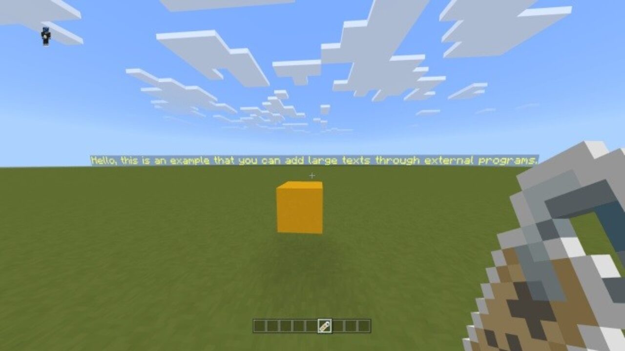 More Words from Floating Text Mod for Minecraft PE