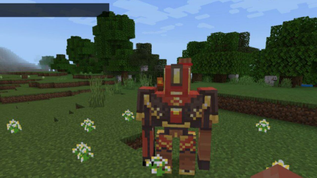 Red Golem from Golem Texture Pack for Minecraft PE