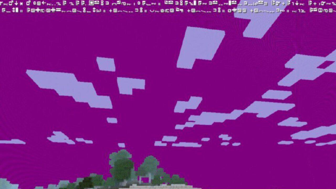 Sky from Error Texture Pack for Minecraft PE