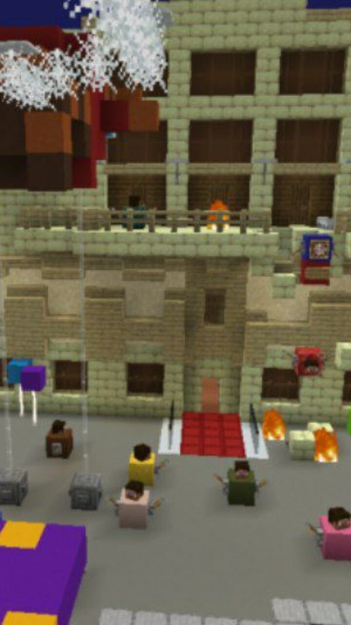 Top View from Spiderman Map for Minecraft PE