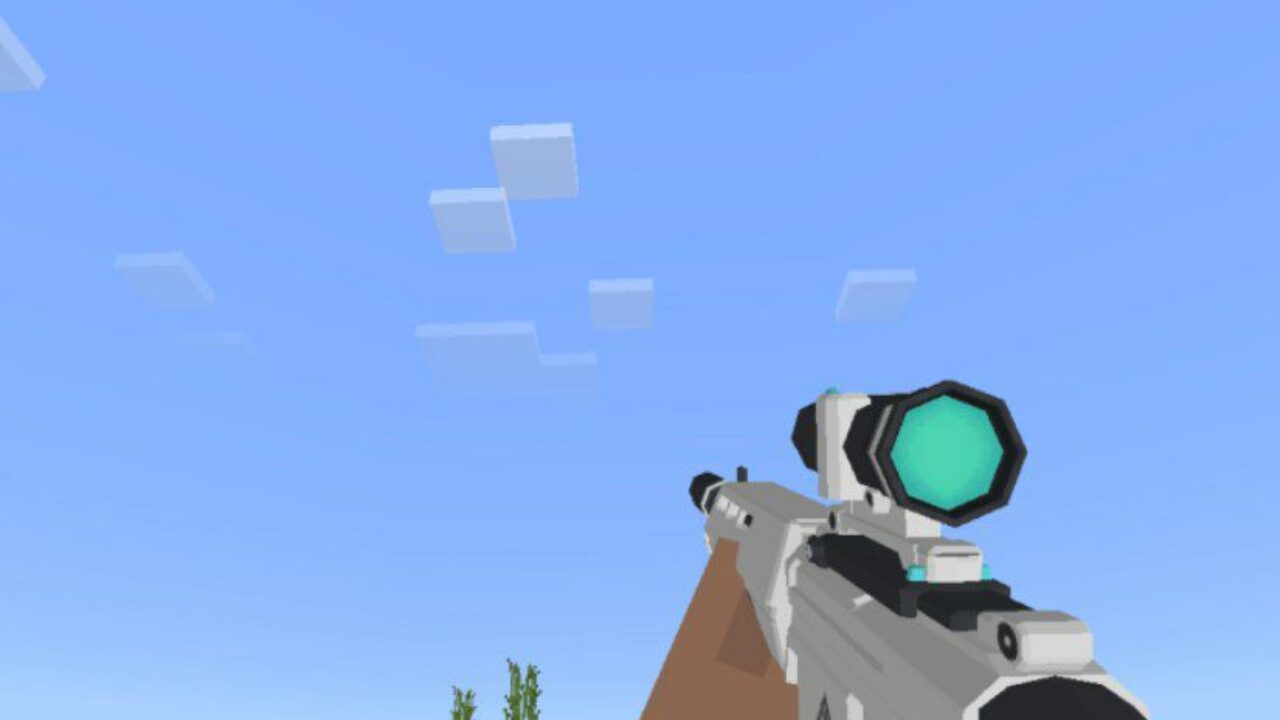 3D Gun Mod for Minecraft PE