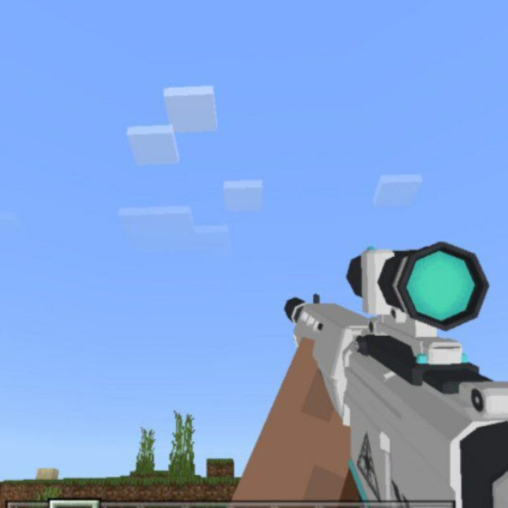 3D Gun Mod for Minecraft PE