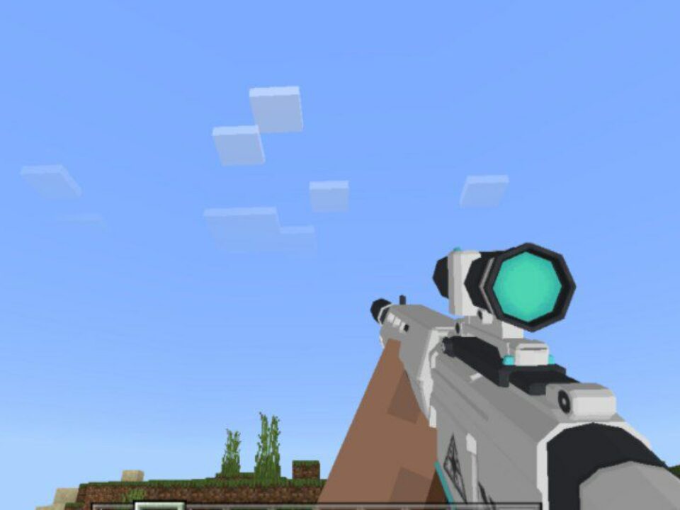 3D Gun Mod for Minecraft PE