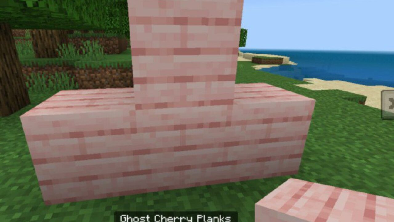 Cherry Planks from Ghost Blocks Mod for Minecraft PE