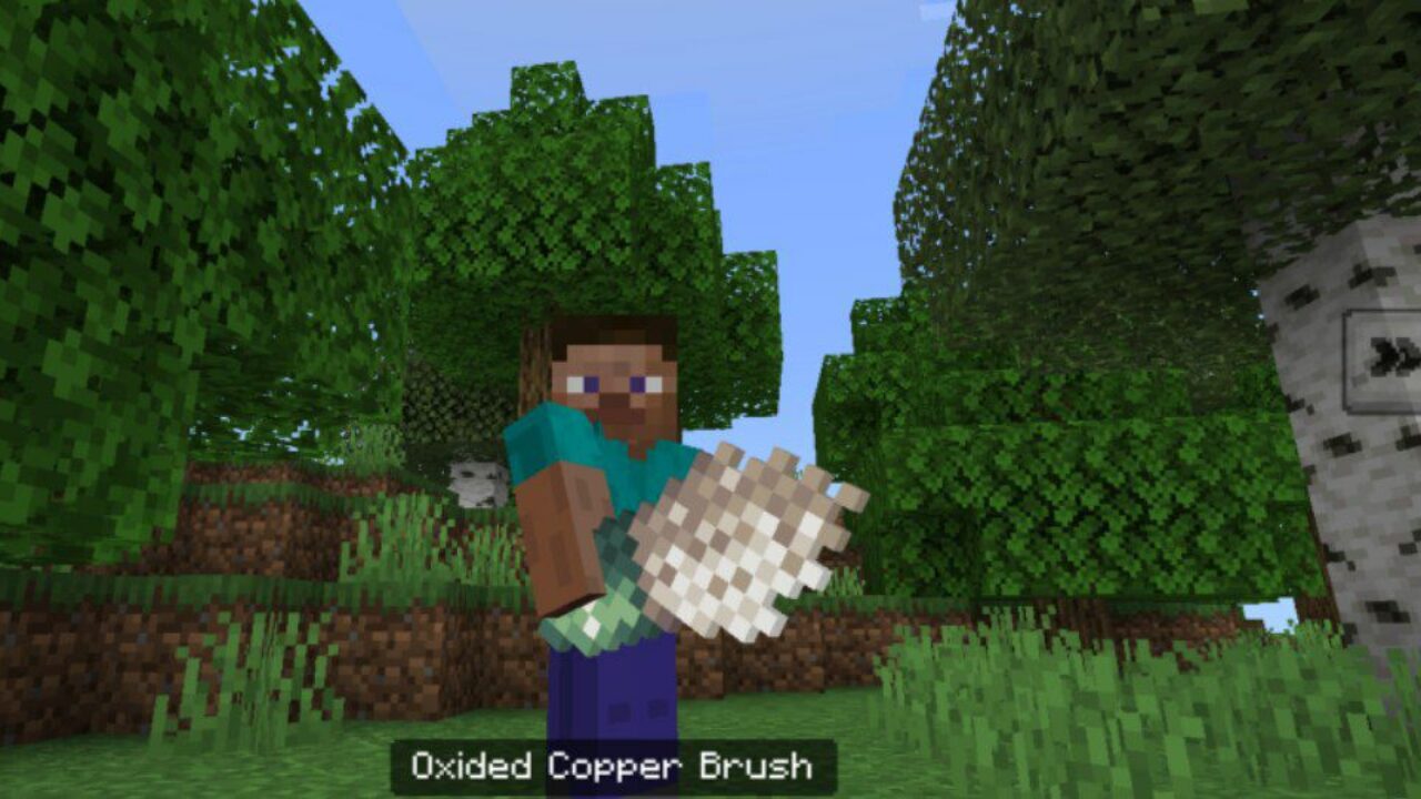 Copper Brush from Archaeology Mod for Minecraft PE