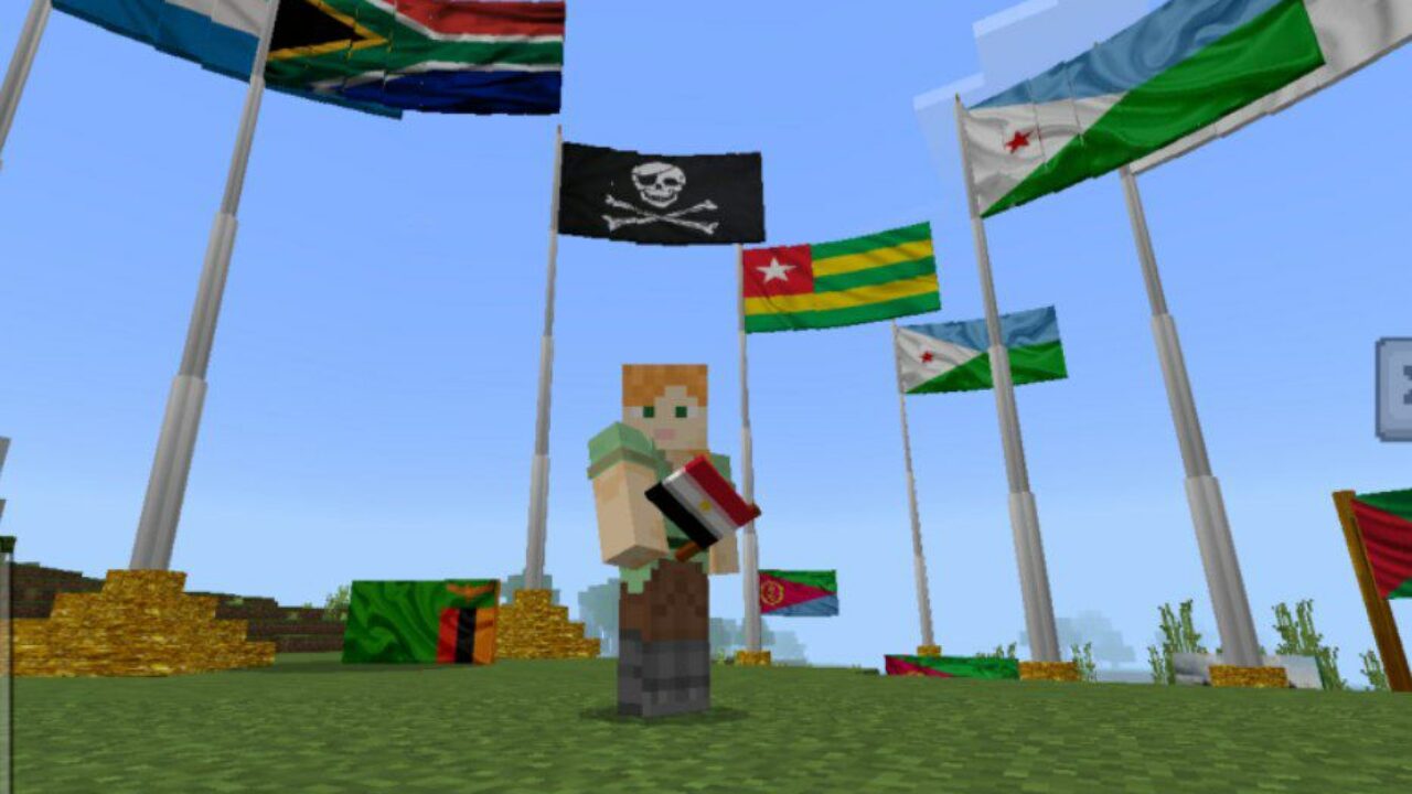 Flags Mod for Minecraft PE