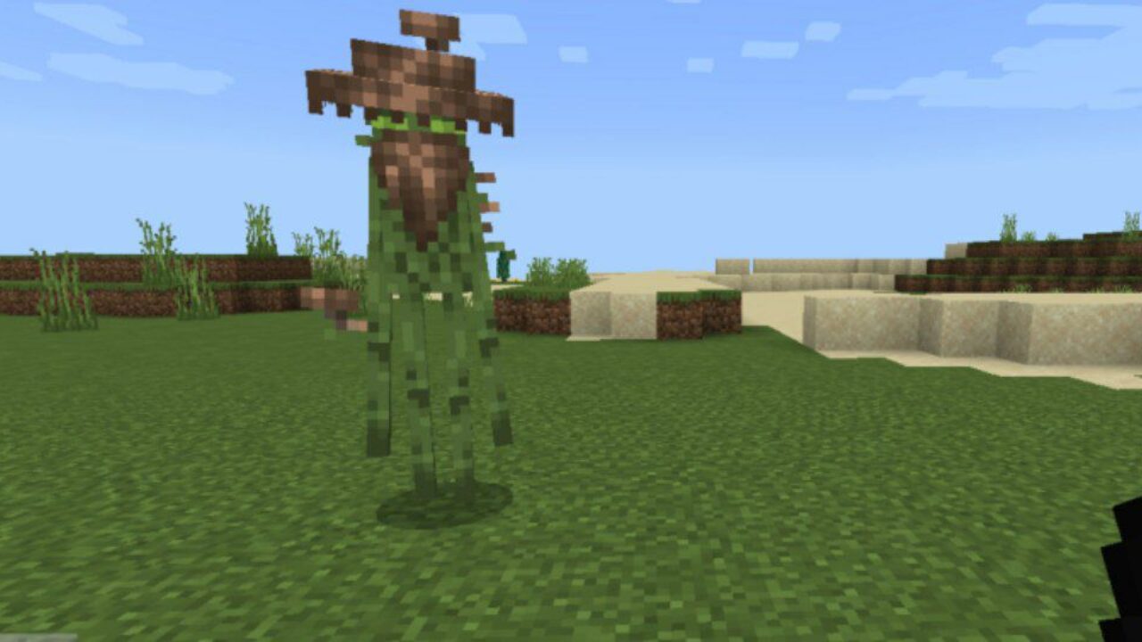 Green Grass from Endermen Texture Pack for Minecraft PE