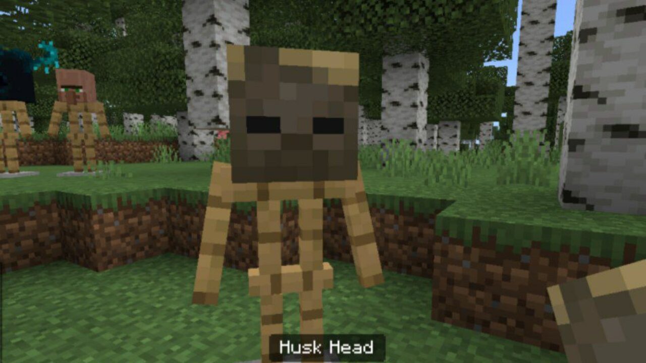 Husk from Mob Heads Mod for Minecraft PE