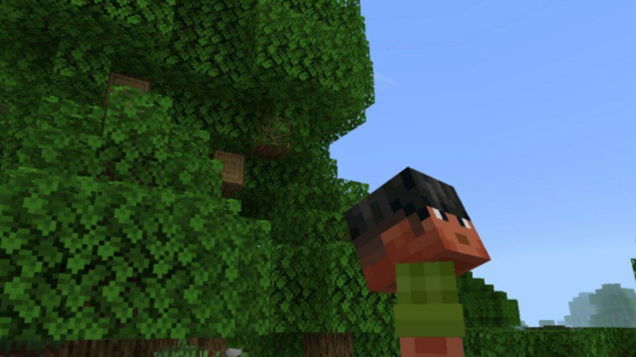 Look Up from Third Person Camera Mod for Minecraft PE