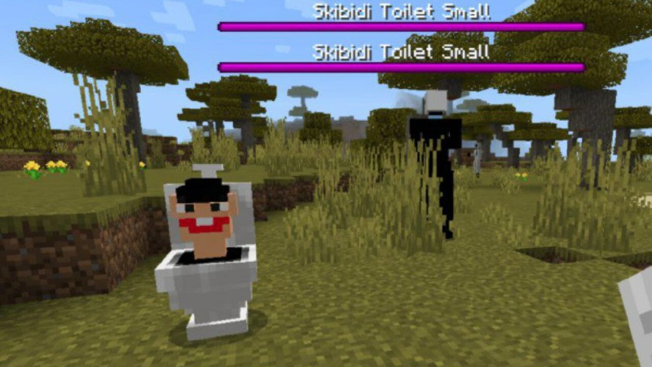 Main Character from Skibidi Toilet Mod for Minecraft PE