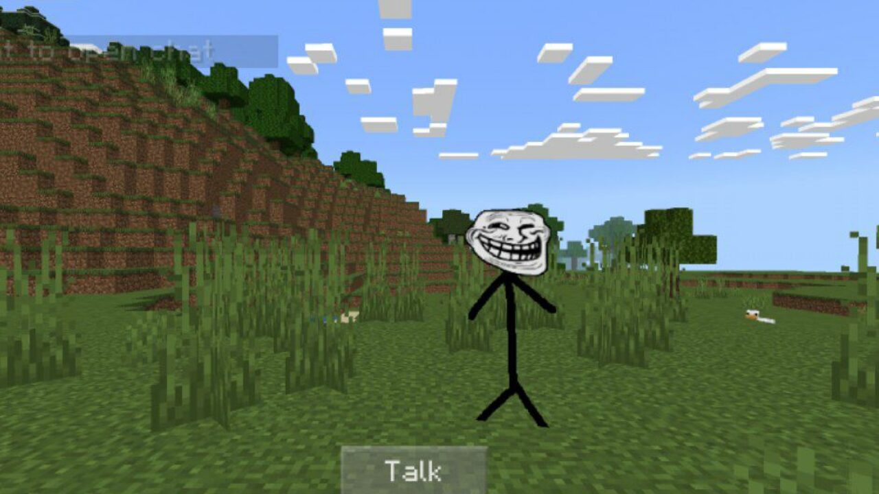 Main Character from Trollge Face Mod for Minecraft PE