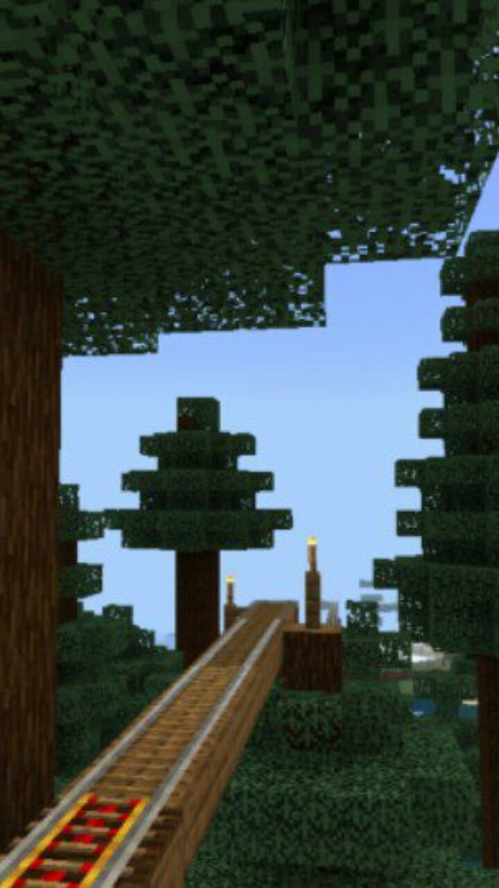 Rails from Taiga Map for Minecraft PE