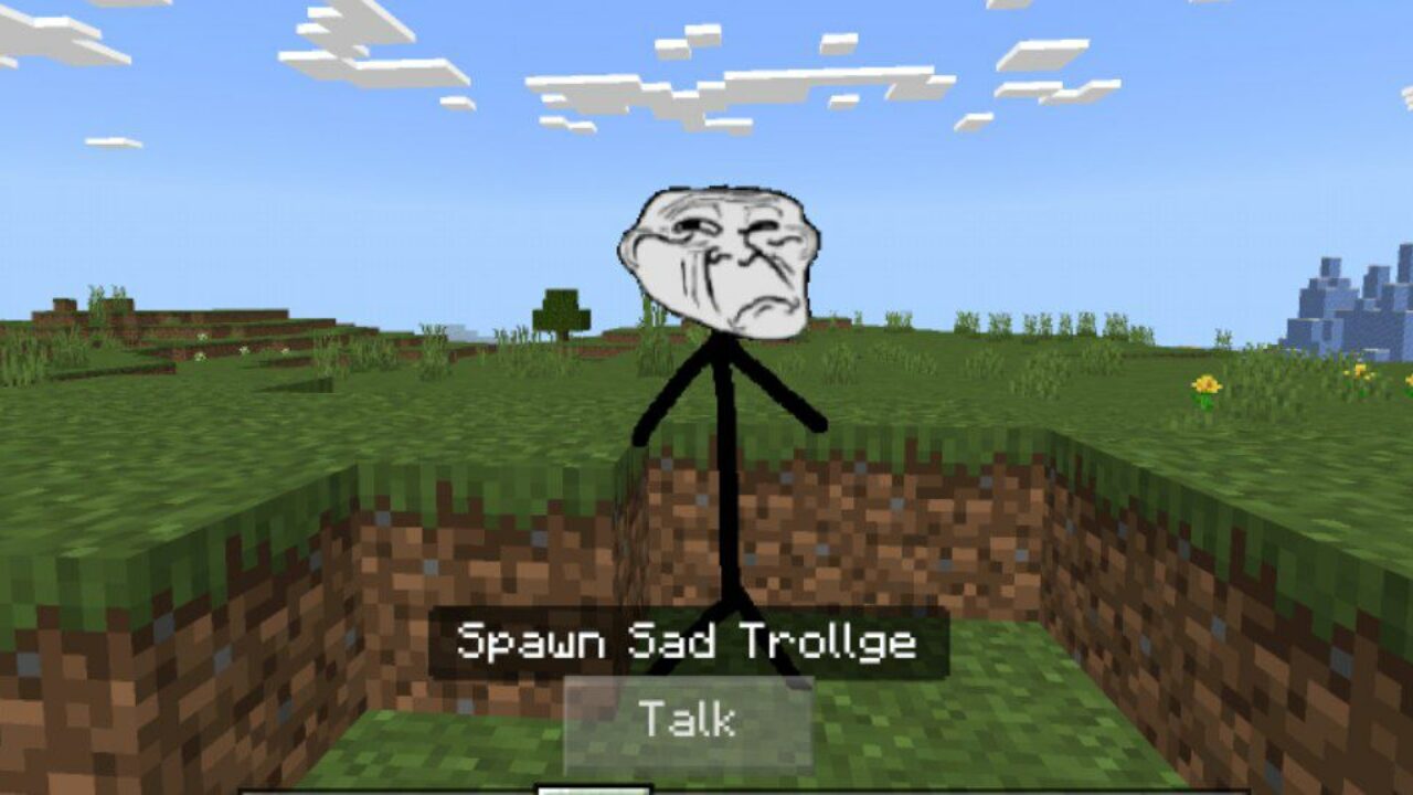 Sad from Trollge Face Mod for Minecraft PE