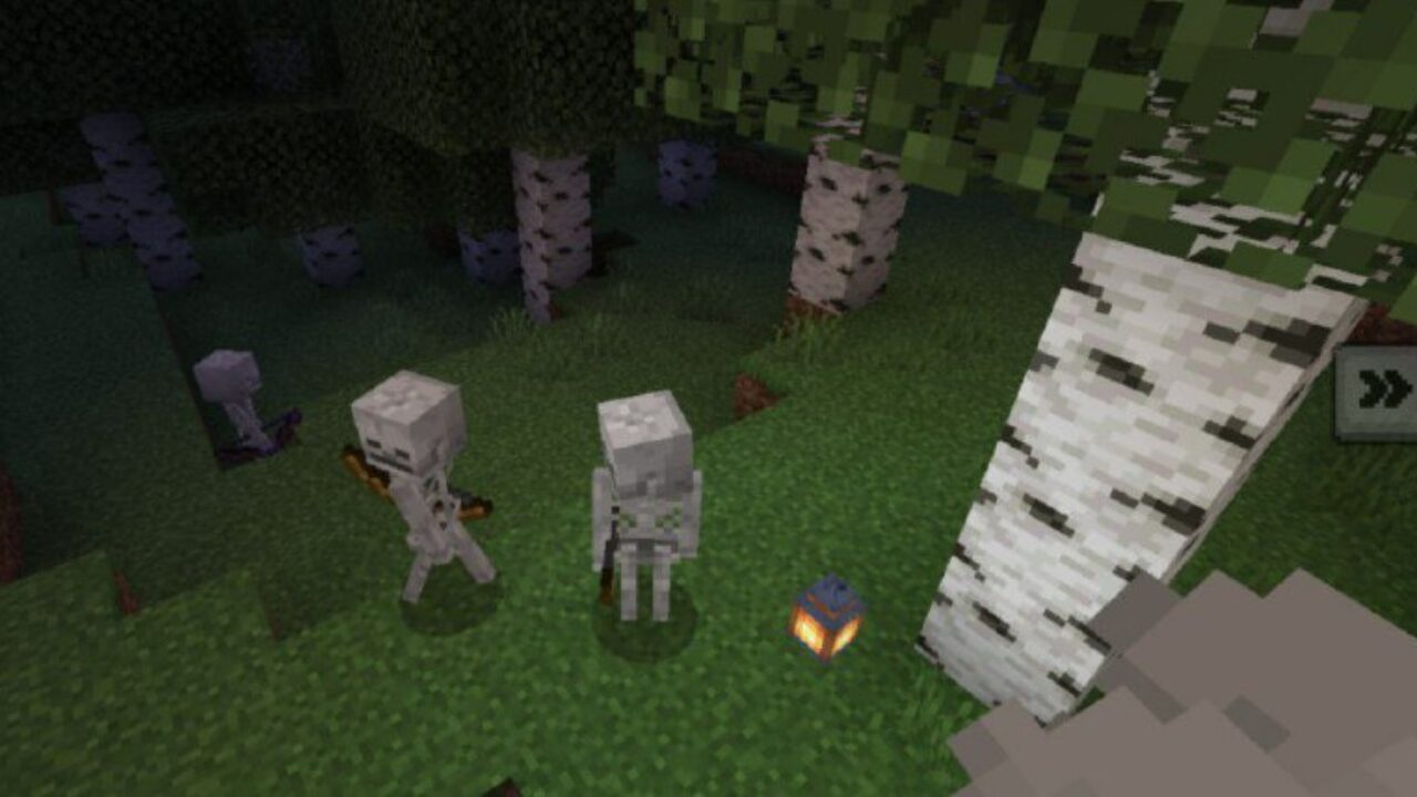 Skeletons from Difficulty Insane Mod for Minecraft PE