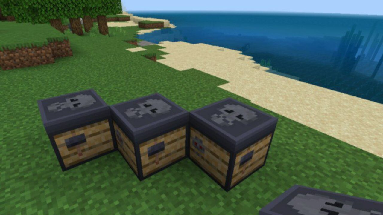 Soul Blocks from Ghost Blocks Mod for Minecraft PE