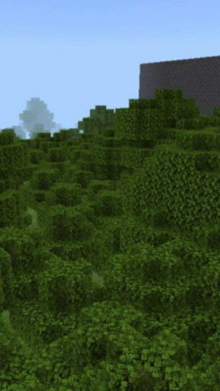 Top View from Danger Grass Map for Minecraft PE