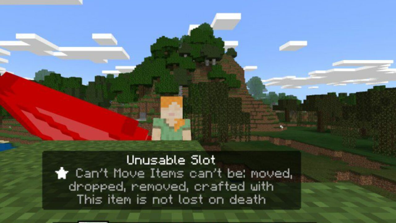 Unusable Slot from Slots Mod for Minecraft PE