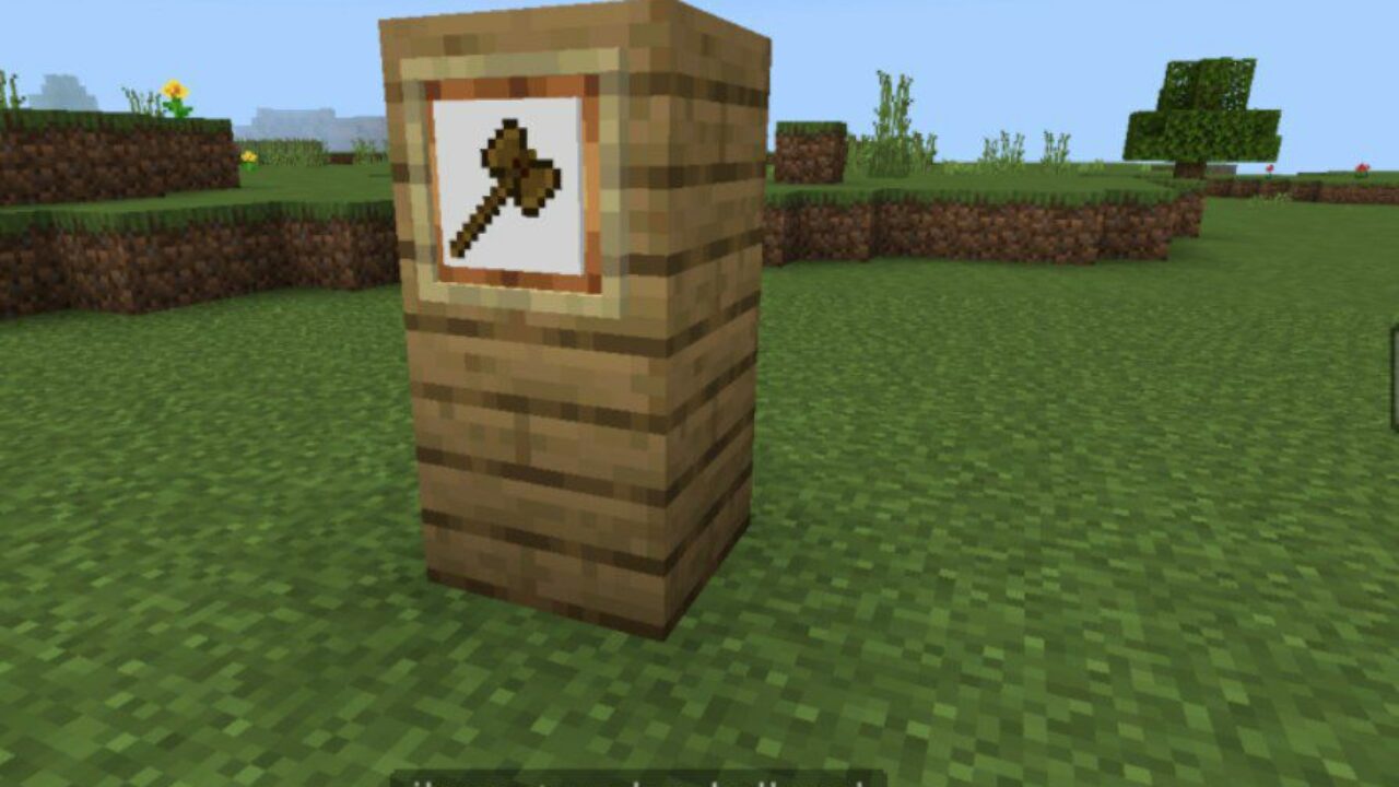 Wooden Halbread from Primal Weapons Mod for Minecraft PE